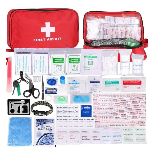 Botiqun de Primeros Auxilios 200 Piezas - Kit de Supervivencia para Emergencia