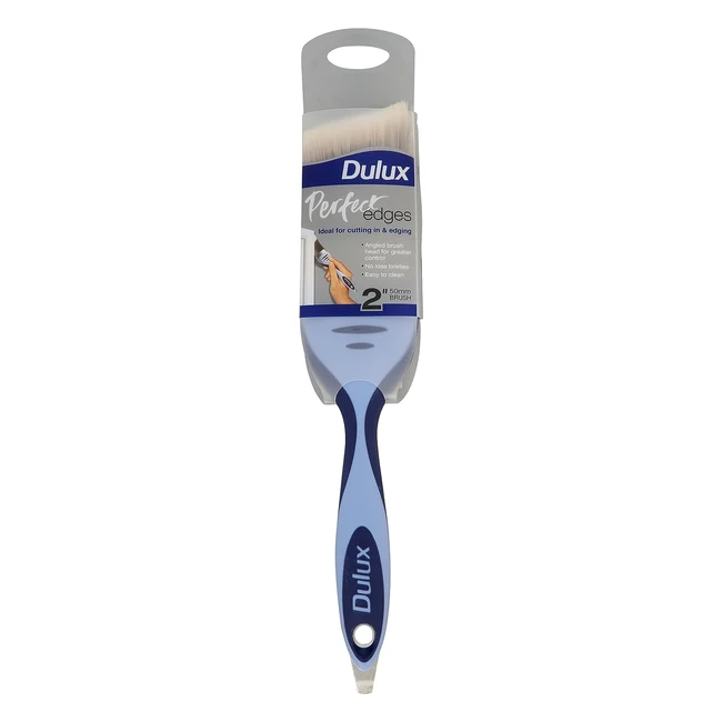 Dulux VDTAZ012 Perfect Edges 2 Inch Triangle Brush - Blue/White