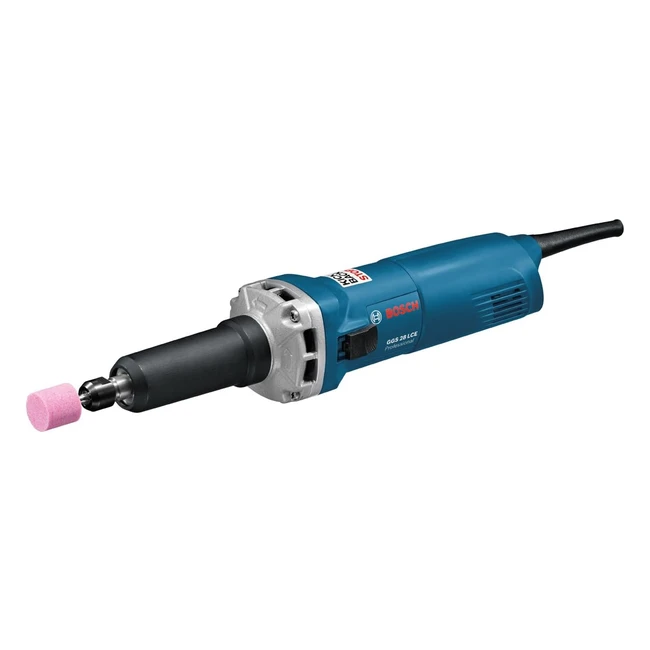 Bosch Professional Geradschleifer GGS28 LCE - Kraftvoller 650W Motor - Inkl. Spannzange 6mm - SW 19 Maulschlüssel - Hohe Präzision