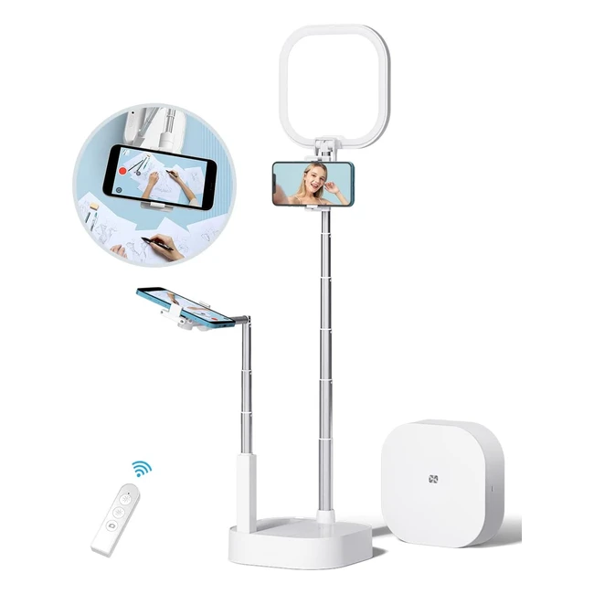 Treppiede Smartphone Yayusi con Luce 3600mAh Batteria - Ring Light Cavalletto S