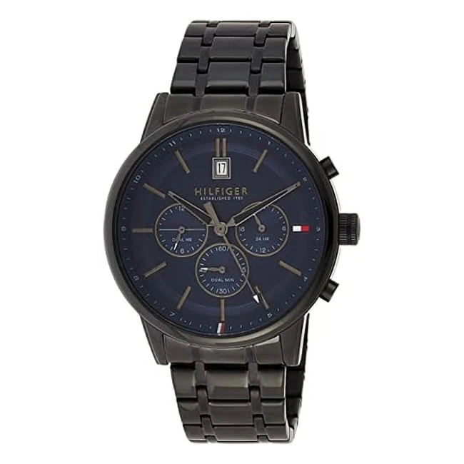 Reloj Tommy Hilfiger Hombre Multifunción Acero Negro 1791633