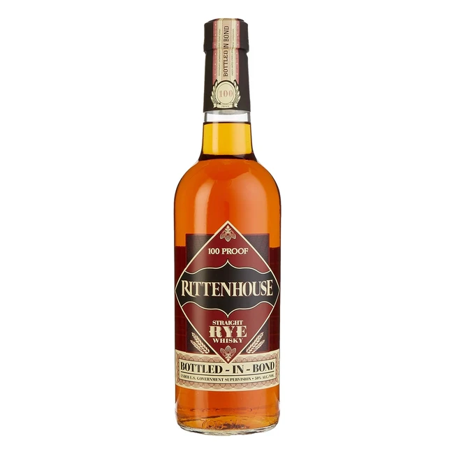 Rittenhouse Straight Rye Whisky 100 Proof Bottledinbond 1 x 07 l - Hohe Qualität, fruchtig-würziger Geschmack