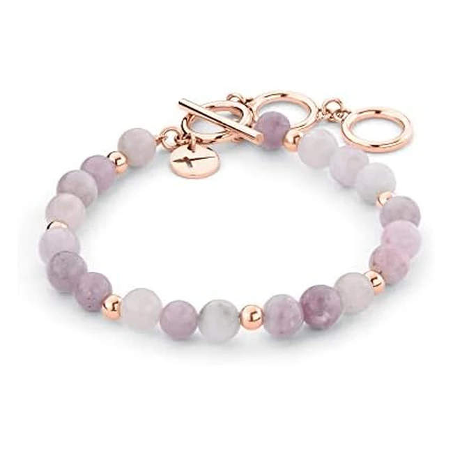 Tamaris Armband TJ0358B21 - Beads aus Halbedelsteinen - Rosegold - 21cm