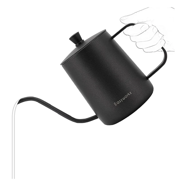 Bollitore Easyworkz Gage a Collo di Cigno in Acciaio Inossidabile 350ml