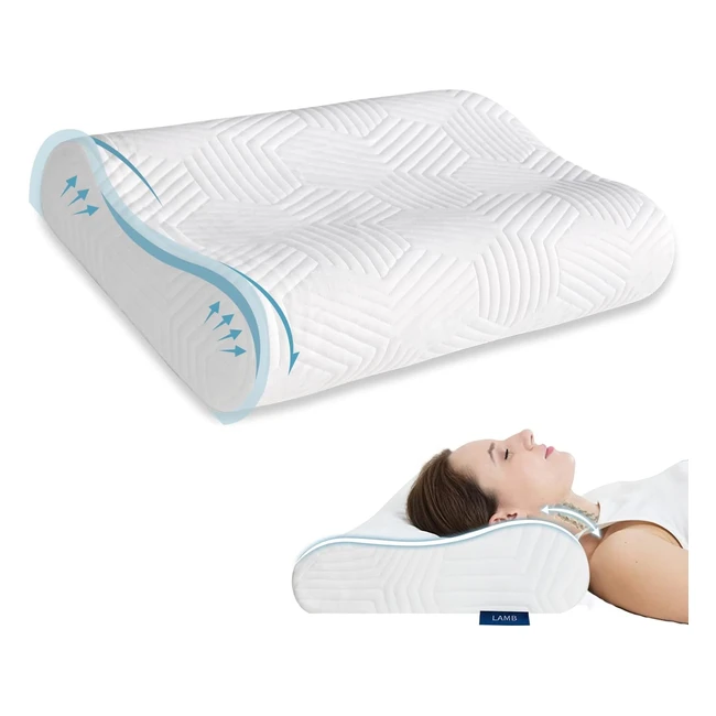 Almohada Cervical Ortopédica Viscoelástica - Altura Regulable - Antironquidos - Pillow