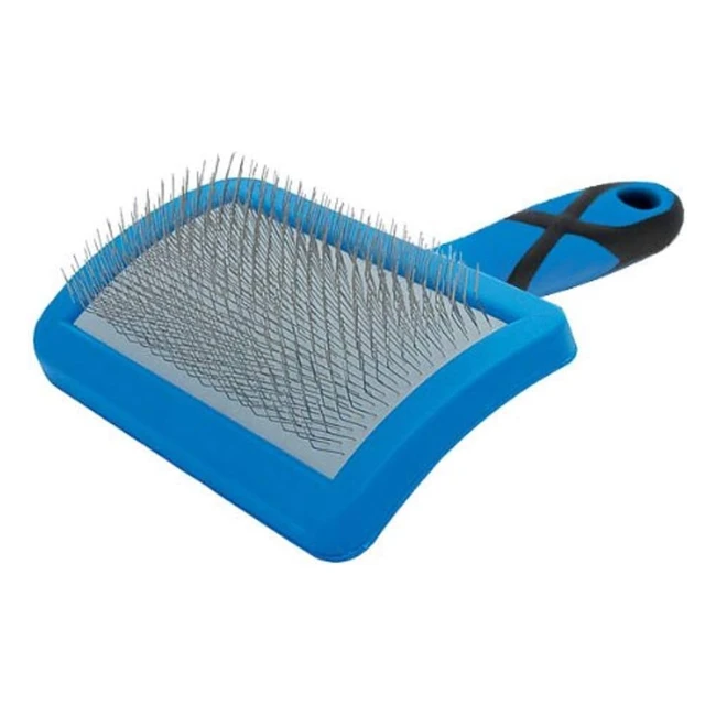 Groom Professional Soft Slicker Pet Grooming Brush - Soft Graded Slicker Brush for Everyday Grooming - Curved Design - #1 Choice for Soft Coats