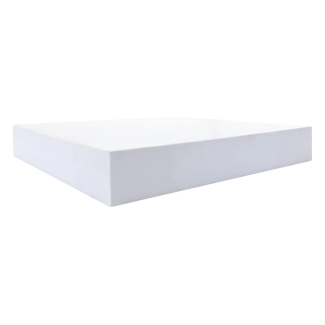 Lot de 2 étagères carrées blanches modernes en bois - Rebecca Mobili RE6063