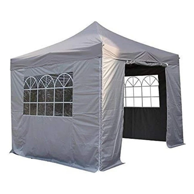 Gazebo plegable impermeable 3x3m con 4 paredes laterales - All Seasons Gazebos