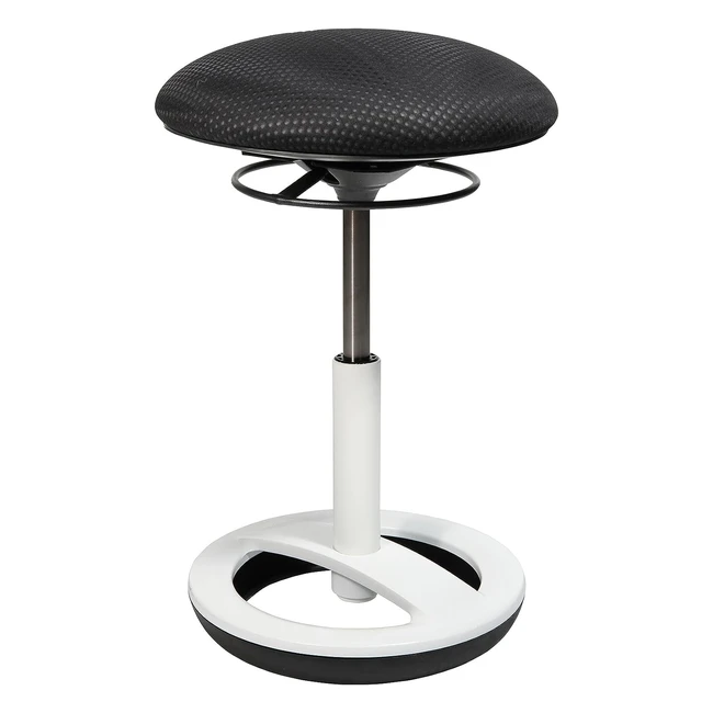 Topstar Sitness Bob Ergonomischer Sitzhocker mit Schwingeffekt Alu wei lackie