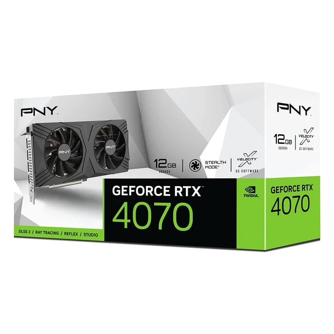 PNY GeForce RTX 4070 12GB Verto Dual Fan Grafikkarte DLSS 3