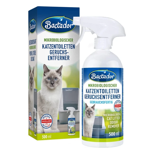 Bactador Katzenstreu Enzymreiniger Urin-Geruchsentferner Spray 500 ml