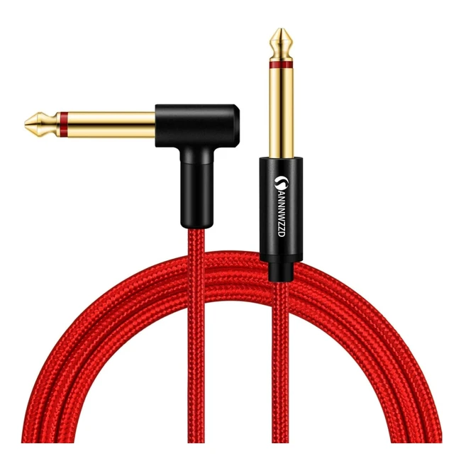 Cable Guitarra Eléctrica 3m - Conectores 6.35mm - Alta Durabilidad