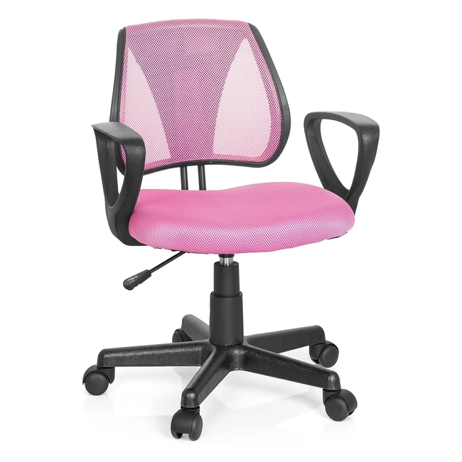 HJH Office Kiddy CD Drehstuhl, ergonomisch, höhenverstellbar, abnehmbare Armlehnen