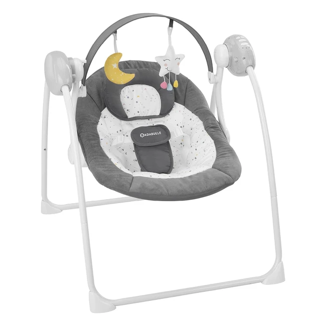 Balancelle électrique confort Moonlight, Badabulle, 5 vitesses de balancement, pliage ultra compact