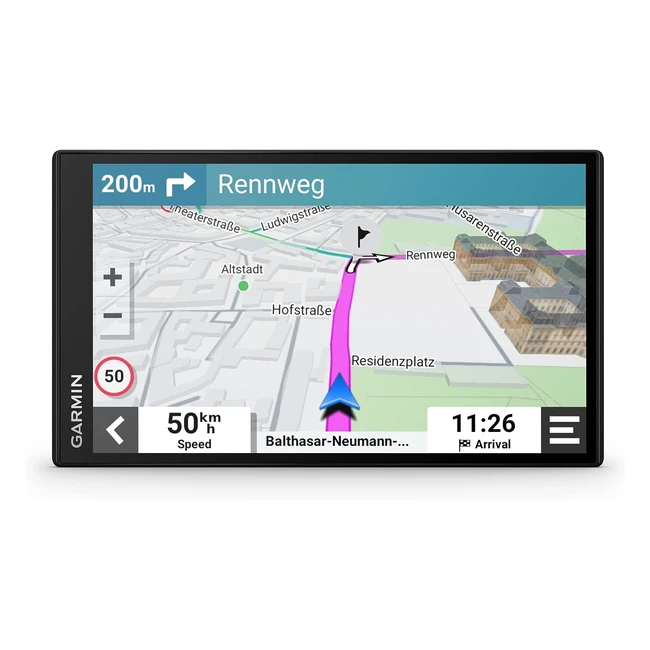 Garmin DriveSmart 76 MTS 7 Inch Sat Nav - Map Updates - UK, Ireland, Europe - Bluetooth - Live Traffic