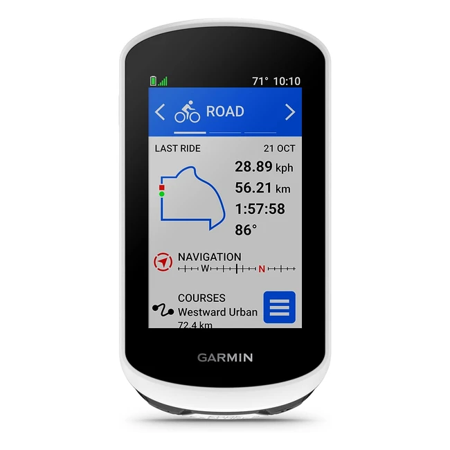 Garmin Edge Explore 2 Bike Computer - GPS VO2 Functions Personal Records - Whi