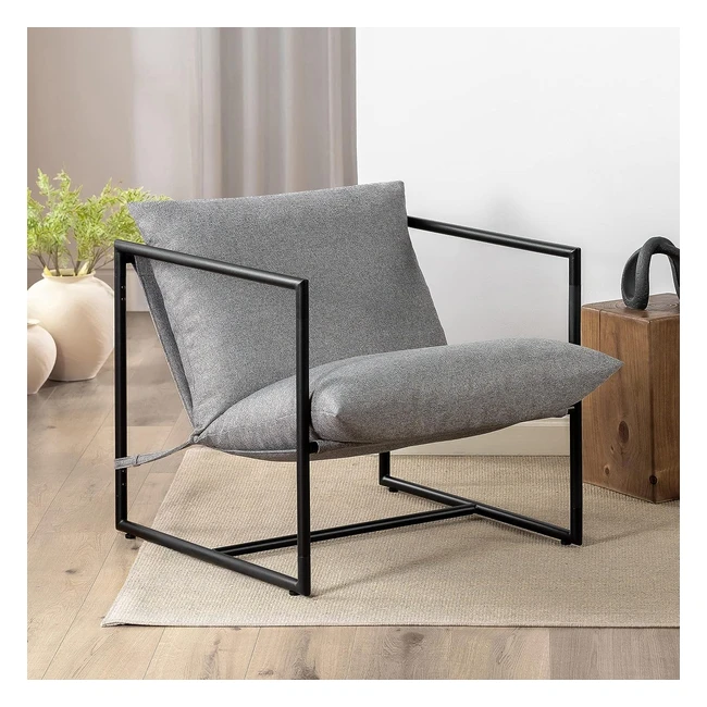 Zinus Aidan Sling Accent Chair - Metallrahmen - Einfache Montage - Sessel in ein