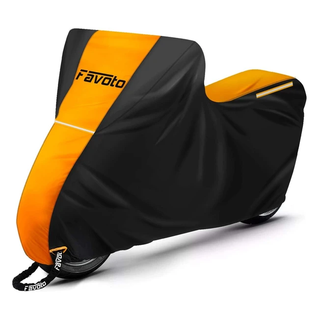 Housse de protection pour moto Favoto 210D imperméable - 245x105x125cm