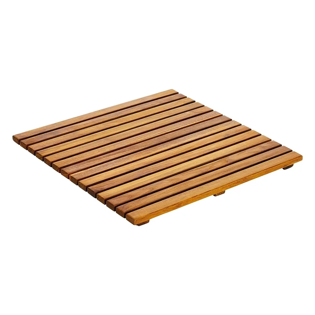 Tarima de Ducha y Baño de Madera de Teca Marrón - Asinox Tek4a5050