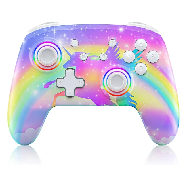 Manette Switch sans fil pour Nintendo Switch - Nexigo - Vibration, Mouvement Turbo - Violet Unicorn