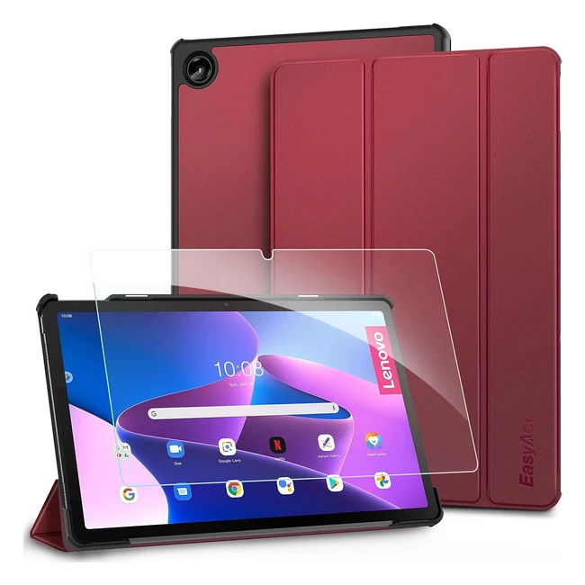Cover Custodia EasyAcc per Lenovo Tab M10 Plus 3rd Gen 106 Pollici 2022 - Protezione Vetro Temperato