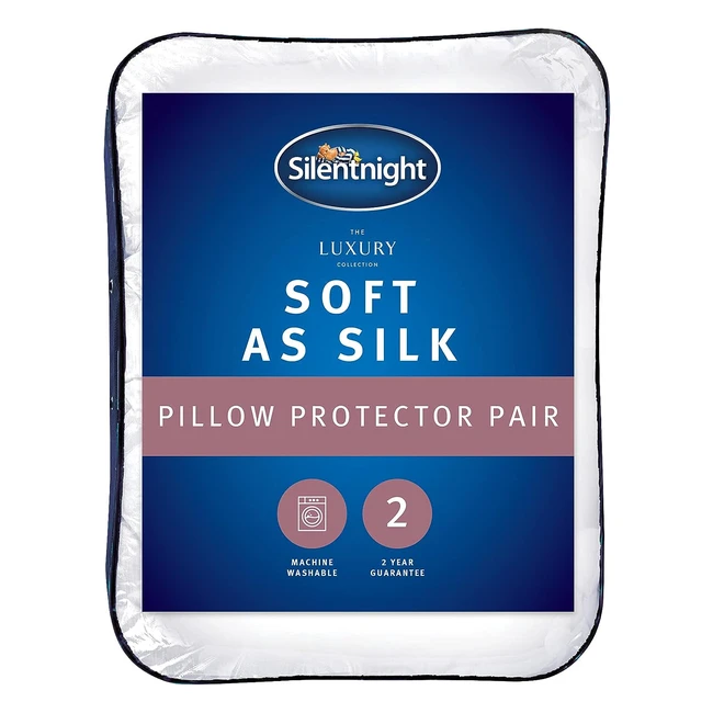 Silentnight Soft as Silk Pillow Protector - Pack of 2  Reference XYZ123  Hypo
