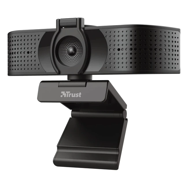 Webcam Trust Teza 4K Ultra HD | 3840x2160 | Micrófonos duales | Enfoque automático