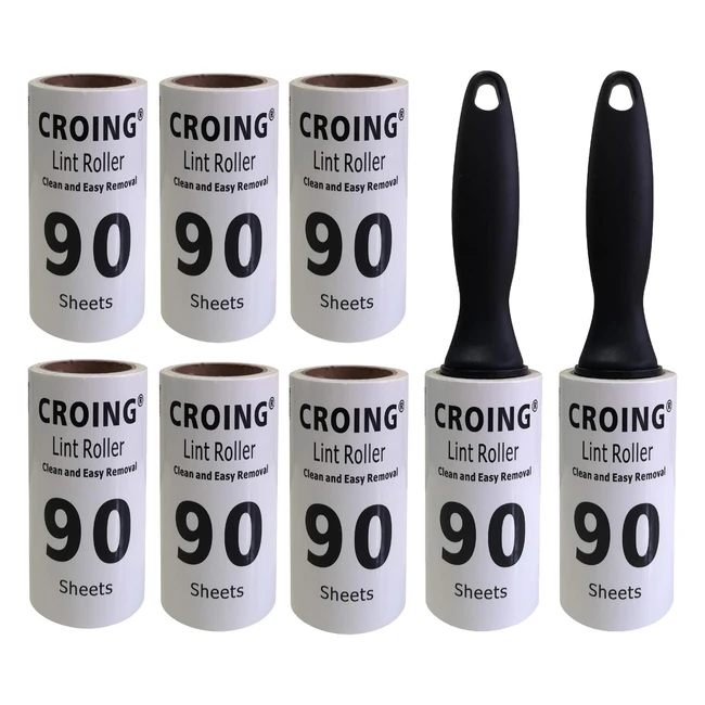 Rodillo de Pelusa Recargable 720 Hojas - Elimina Pelo de Mascotas de Asientos, Ropa y Más