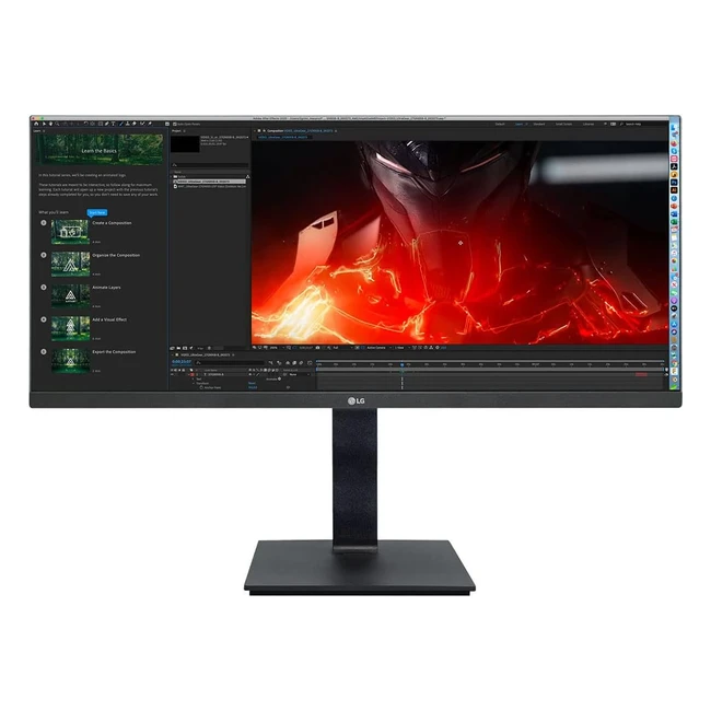 LG Ultrawide 29BN650B 29'' Moniteur Ultra Large UWFHD 21:9 2560x1080 IPS 5ms 60Hz HDR 10 sRGB 99 AMD FreeSync Gaming Inclinable Réglable Hauteur Pivotable Noir