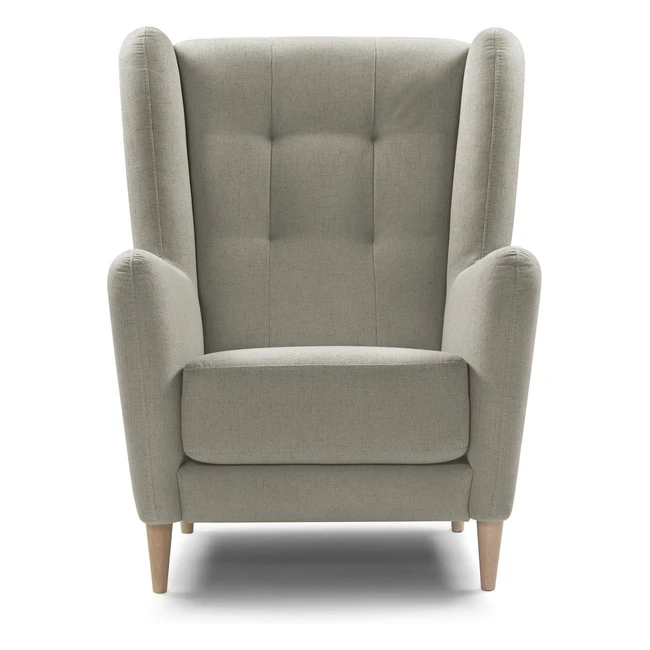 Bequemer und moderner Relaxsessel Karl mit Holzfen