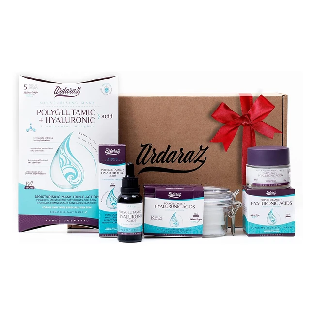 Kit Antiarrugas con Ácido Hialurónico y Ácido Poliglutámico - Regalos Originales para Mujer