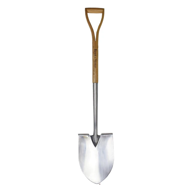 Kent Stowe Stainless Steel Pointed Spade - Extended Shank Large Tread - All Yea