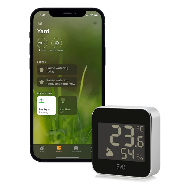 Eve Weather Track Temperature Humidity  Barometric Pressure  Apple HomeKit 