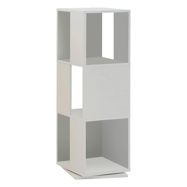 FMD Möbel 291001E Drehbares Regal - Platzsparende Aufbewahrung