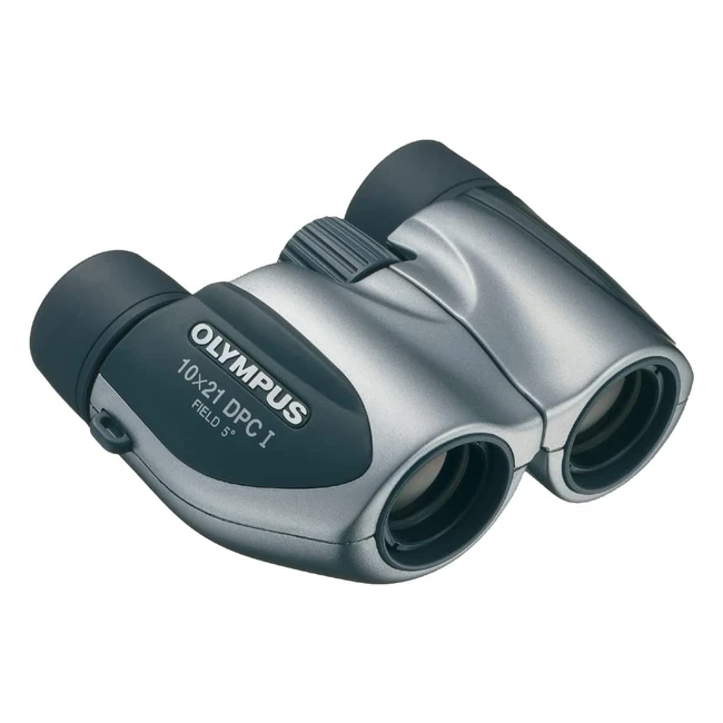 Prismático Olympus 10x21 DPCI Plata y Negro - Compacto y Ligero