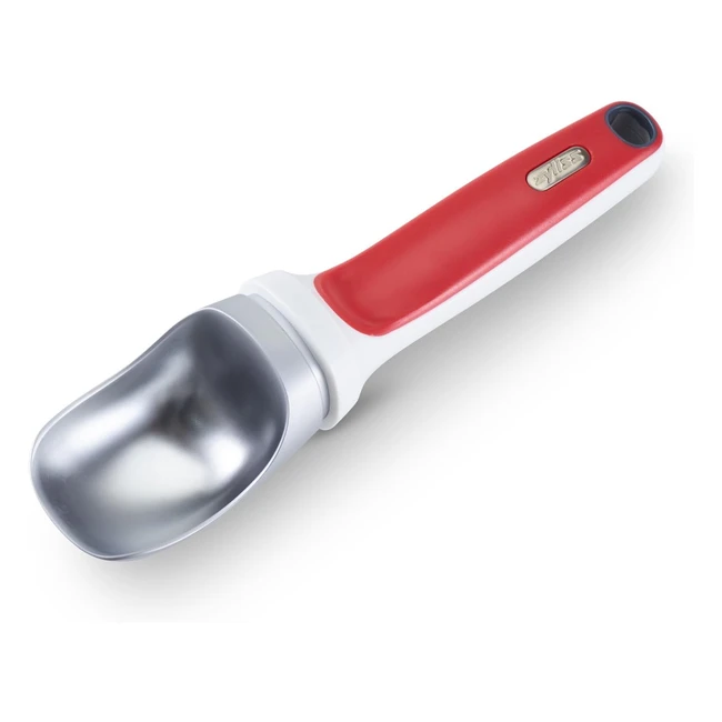 Cuchara de Helado Zyliss E980128 - Aluminio/Plástico - Rojo/Blanco - Apto Lavavajillas - 5 Años Garantía