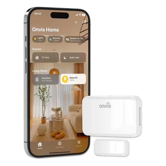 Dtecteur douverture portefentre Onvis compatible Apple HomeKit - Sans fil