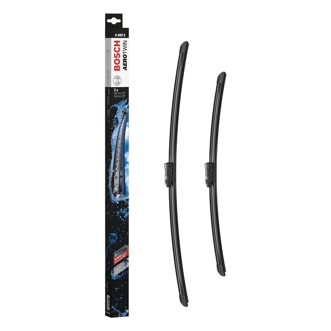 Tergicristalli Bosch Aerotwin A089S - Lunghezza 650mm/500mm - Set 1 per Parabrezza Anteriore - Guida a Destra
