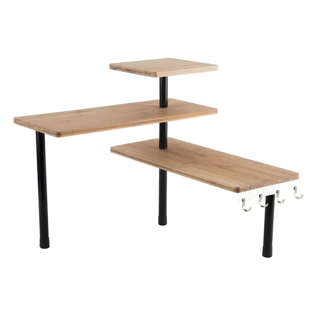 Scaffale Angolare Modulare Totally Addict KB5843 - Marrone - 3 Livelli