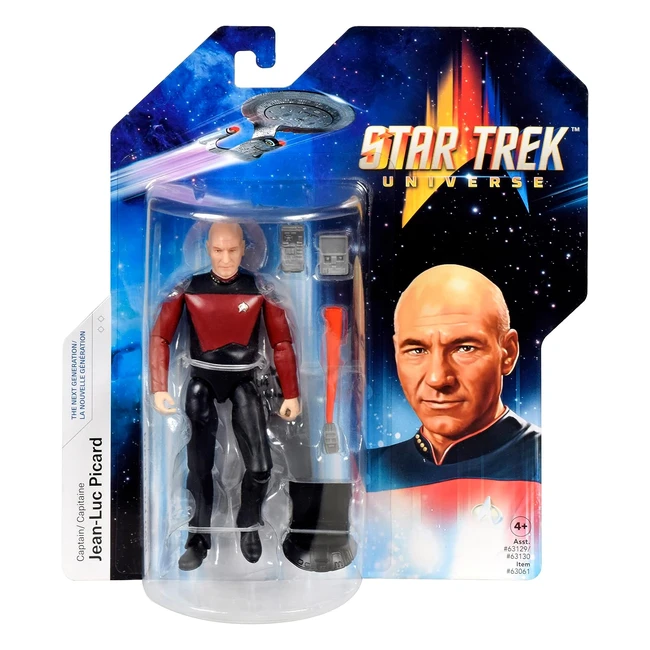 Bandai Star Trek Figure Captain Jean-Luc Picard 5 - Articulated Action Figure