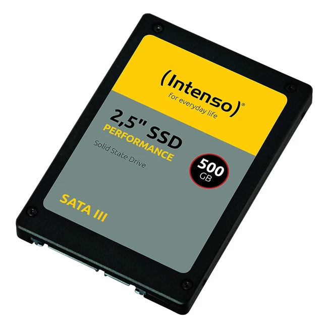 Intenso Interne 25 SSD SATA III Performance 500GB 550MBs Schwarz