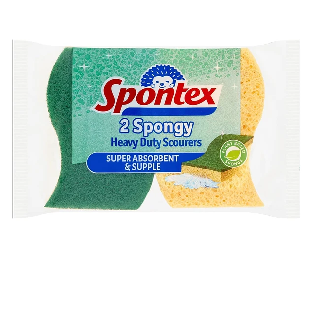 Spontex Heavy Duty Super Assorbenti Scourers - Confezione da 2