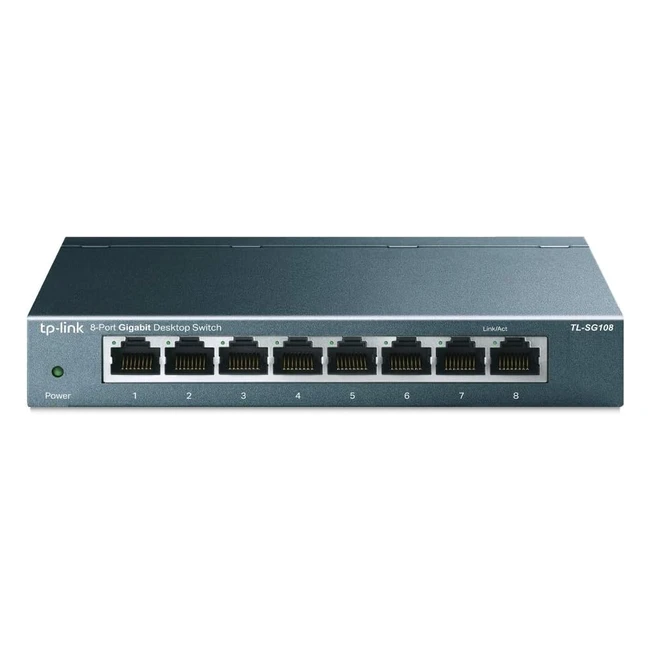TP-Link TL-SG108 V3 8-Port Gigabit Netzwerk Switch - Energiesparende Funktionen - Plug & Play