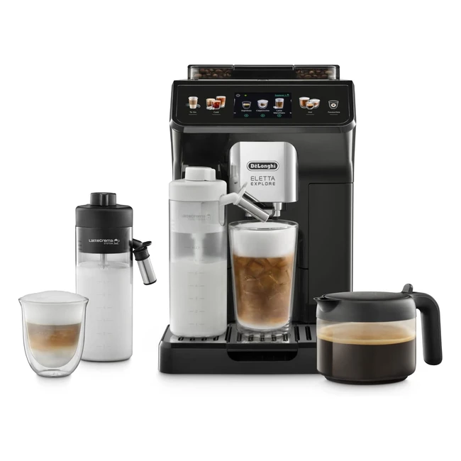DeLonghi Eletta Explore Perfetto ECAM45257G Kaffeevollautomat mit Lattecrema Milchsystem
