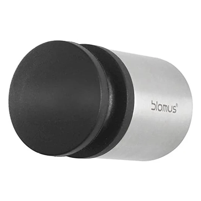 Tope de puerta plateado Blomus, pequeño, diseño compacto y elegante