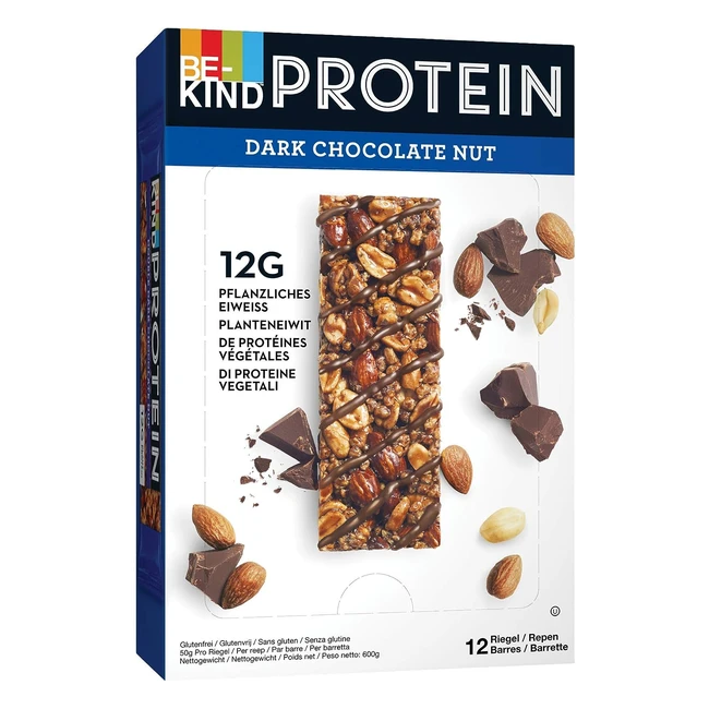 bekind Barres de crales protines aux noix et chocolat noir - Format gran