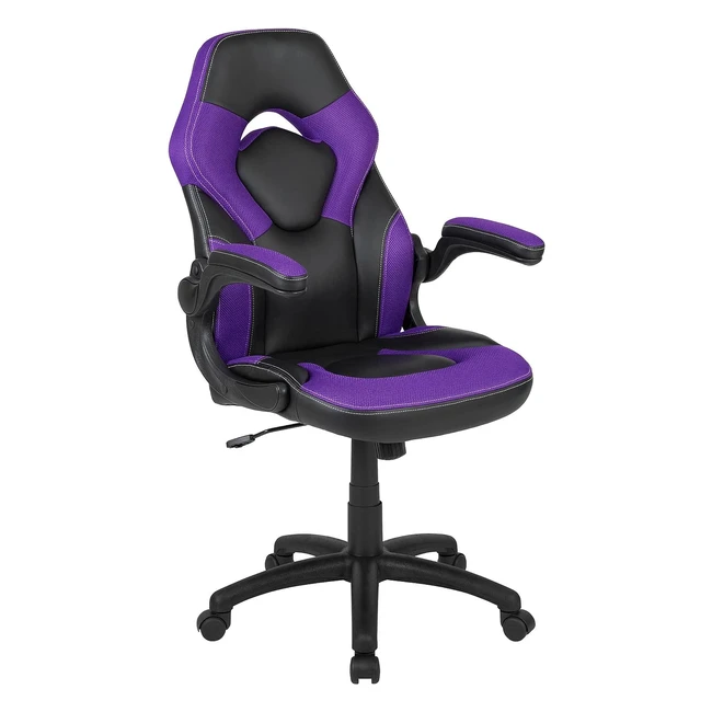 Flash Furniture X10 Gaming Racing Office Chair - Ergonomic, Adjustable, Purple/Black