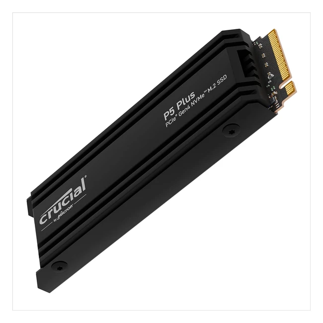 Crucial P5 Plus 2TB Gen4 NVMe M2 SSD Gaming SSD mit Heatsink - PS5-kompatibel -