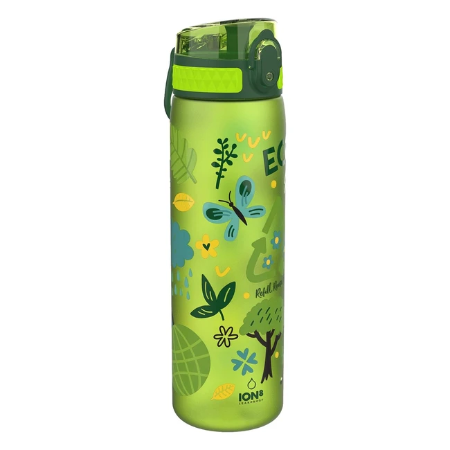 Slim Water Bottle - ion8 BPA Free - 600ml - Leak Proof - Rapid Hydration