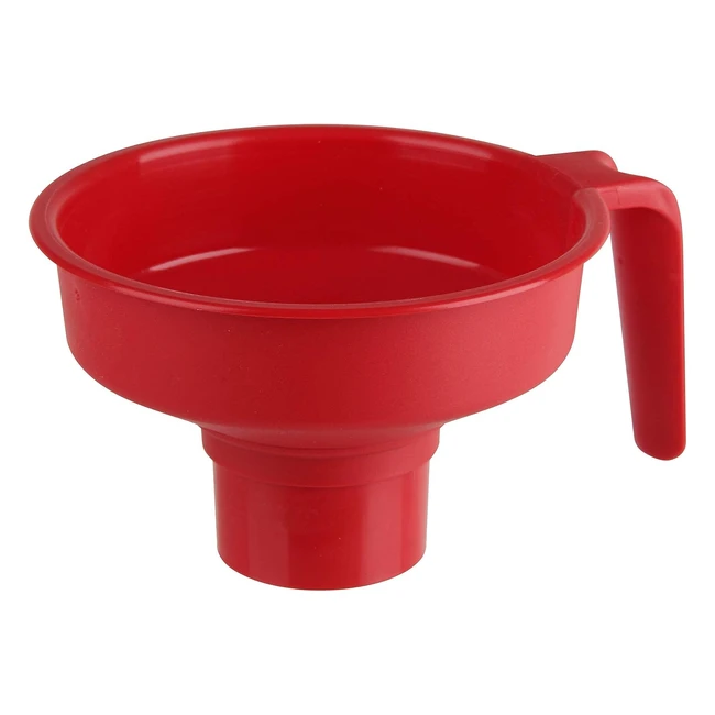Entonnoir  confiture Fackelmann 48349 - Grande capacit - Rouge - 137 x 6 cm